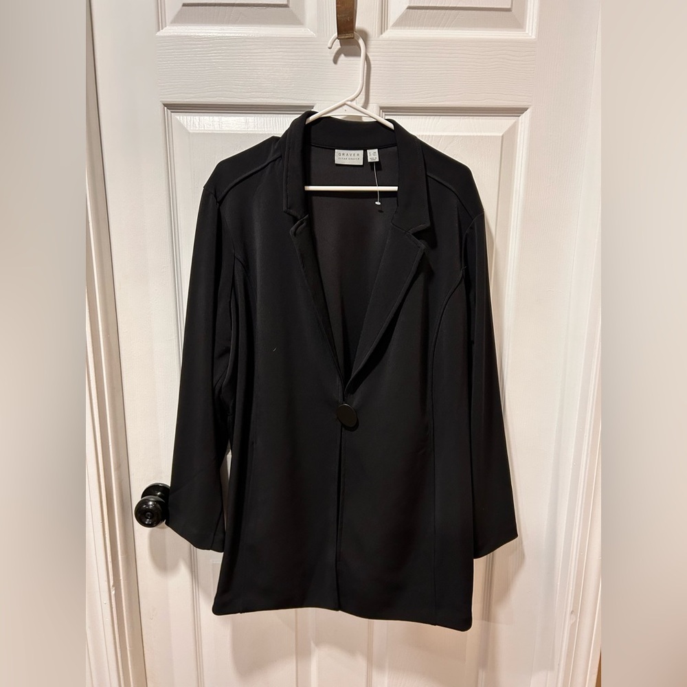 Susan Graver Black Women's Blazer